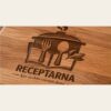 Lesena deska za rezanje Receptarna